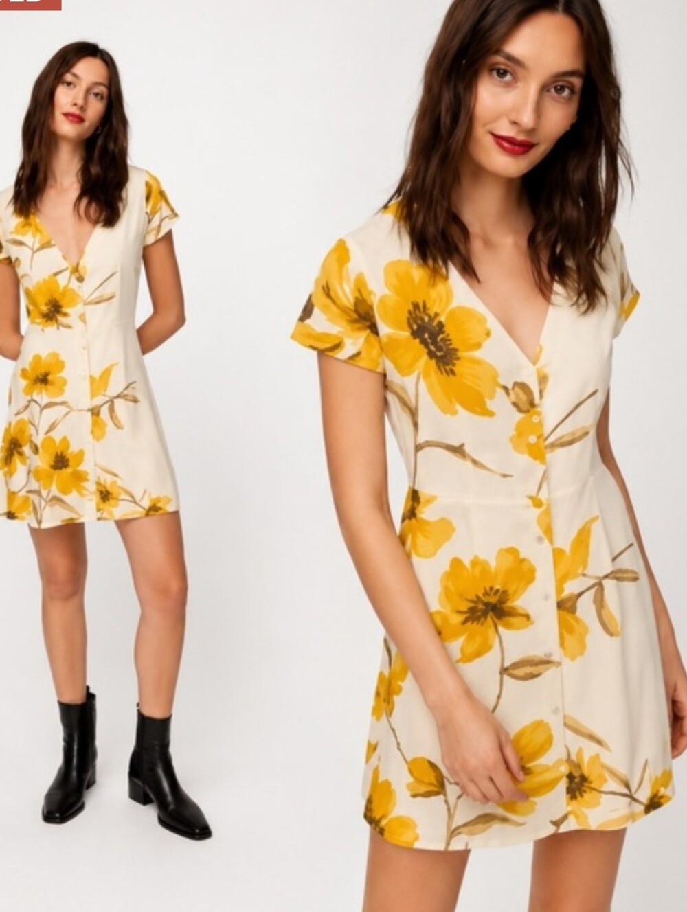 Aritzia Wilfred Tobias Floral Dress